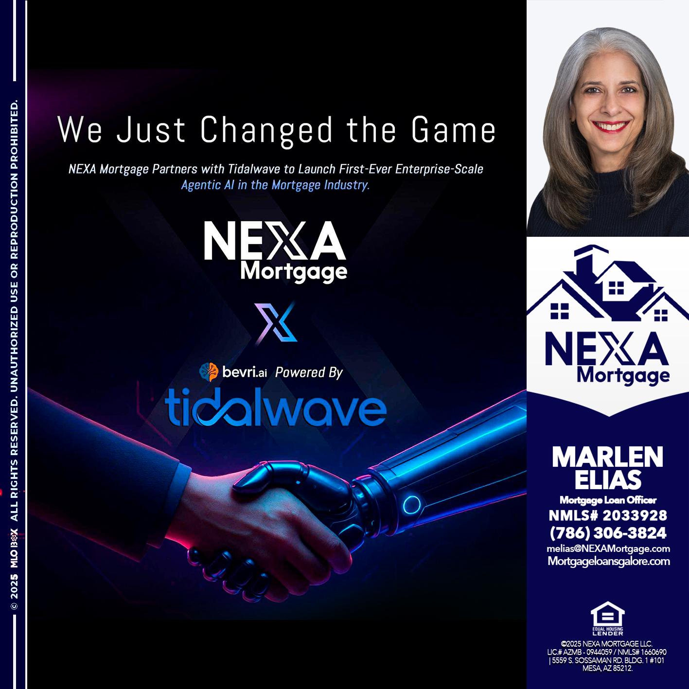 we just change - Marlen Elias -Mortgage Loan Officer