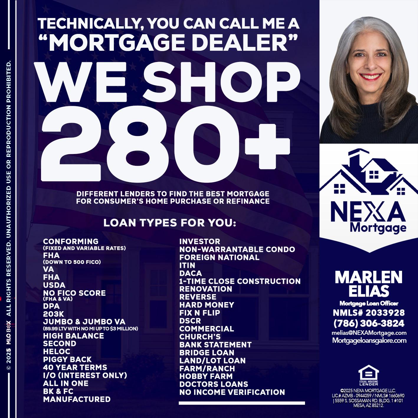 WE SHOP 280 + - Marlen Elias -Mortgage Loan Officer