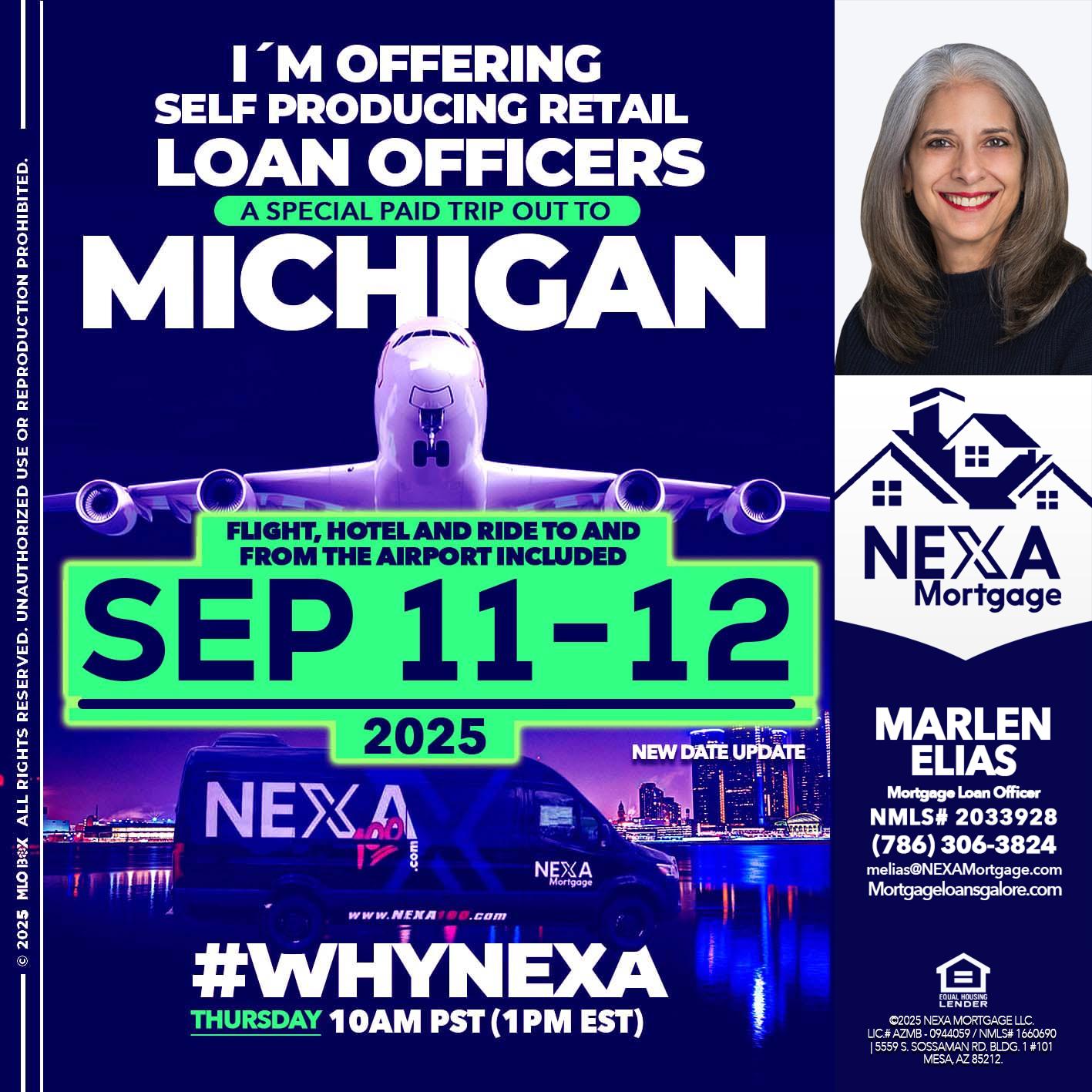 MICHIGAN TRIP - Marlen Elias -Mortgage Loan Officer