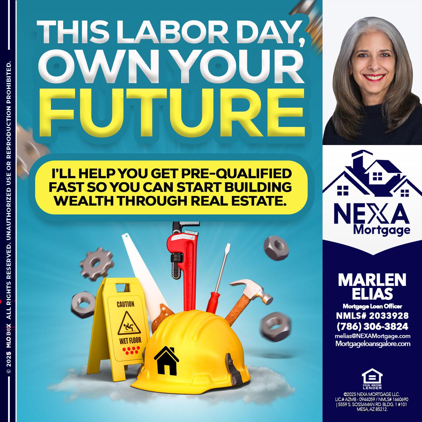 LABOR DAY - Marlen Elias -Mortgage Loan Officer