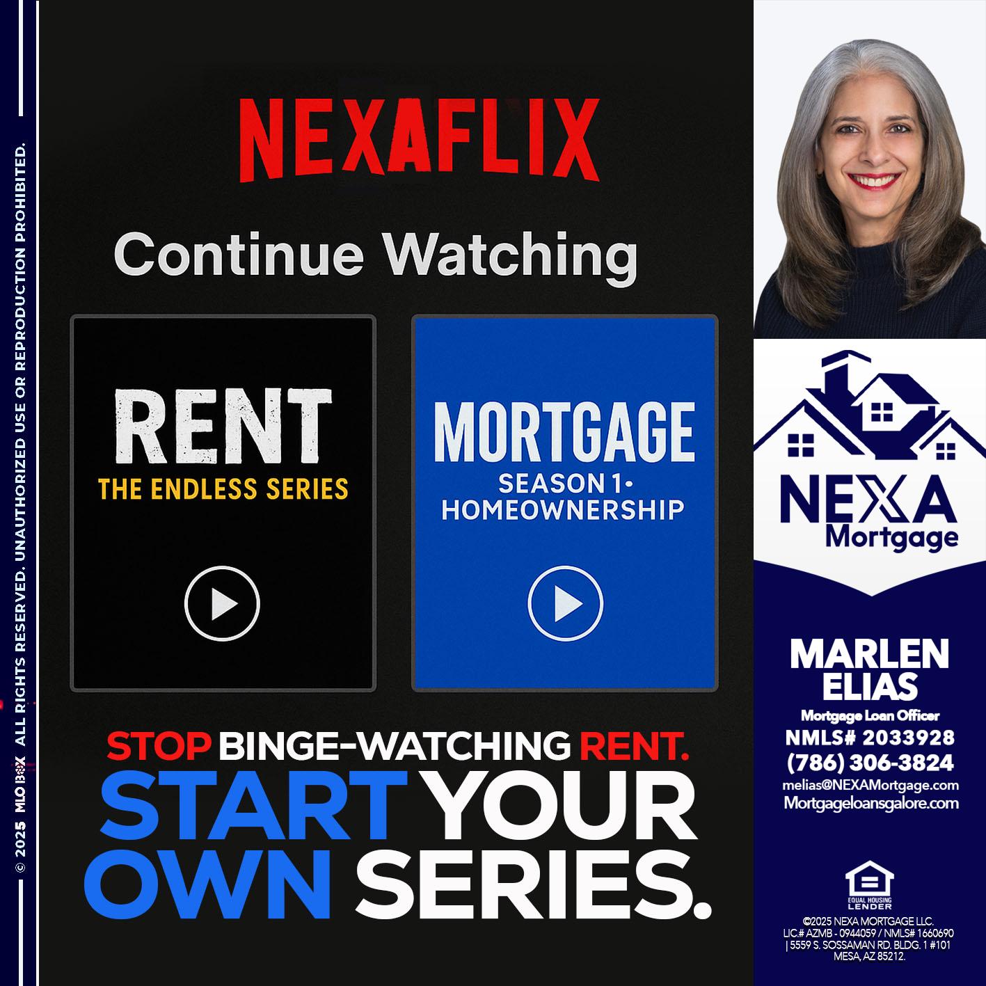 NEXAFLIX - Marlen Elias -Mortgage Loan Officer