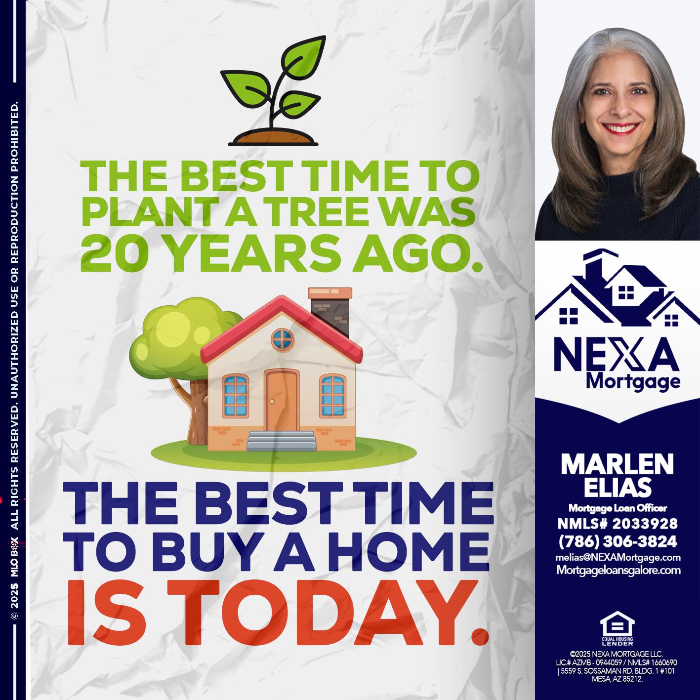 BEST TIME TO - Marlen Elias -Mortgage Loan Officer