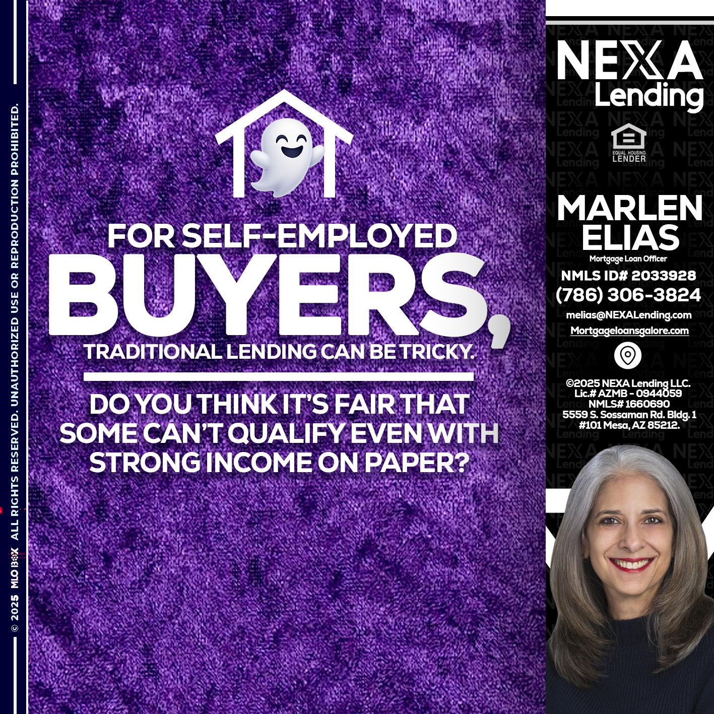 for self employed - Marlen Elias -Mortgage Loan Officer