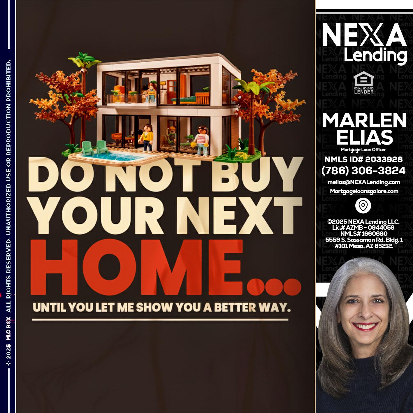 DO NOT BUY - Marlen Elias -Mortgage Loan Officer