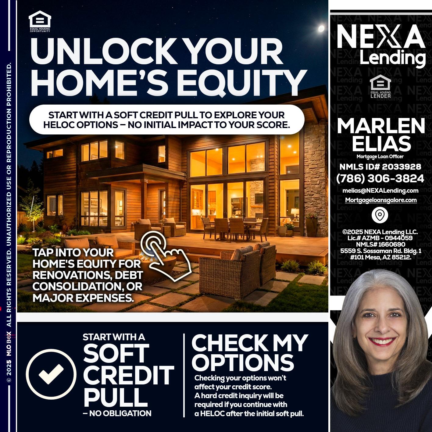UNLOCK YOUR HOMES - Marlen Elias -Mortgage Loan Officer