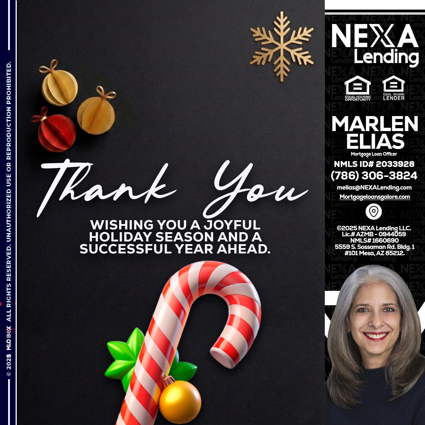 THANK YOU - Marlen Elias -Mortgage Loan Officer