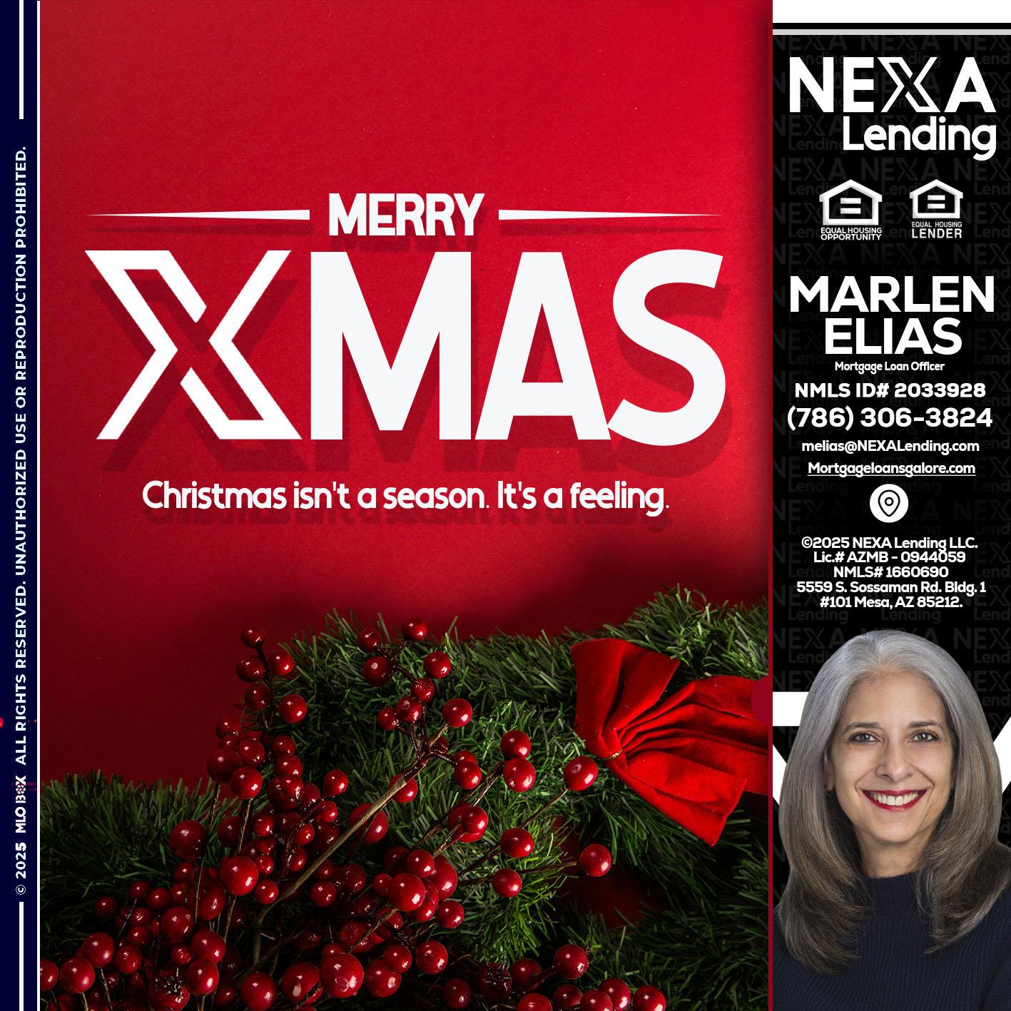 merry xmas - Marlen Elias -Mortgage Loan Officer