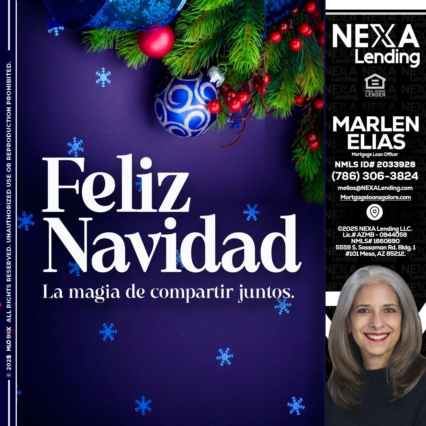 feliz navidad - Marlen Elias -Mortgage Loan Officer