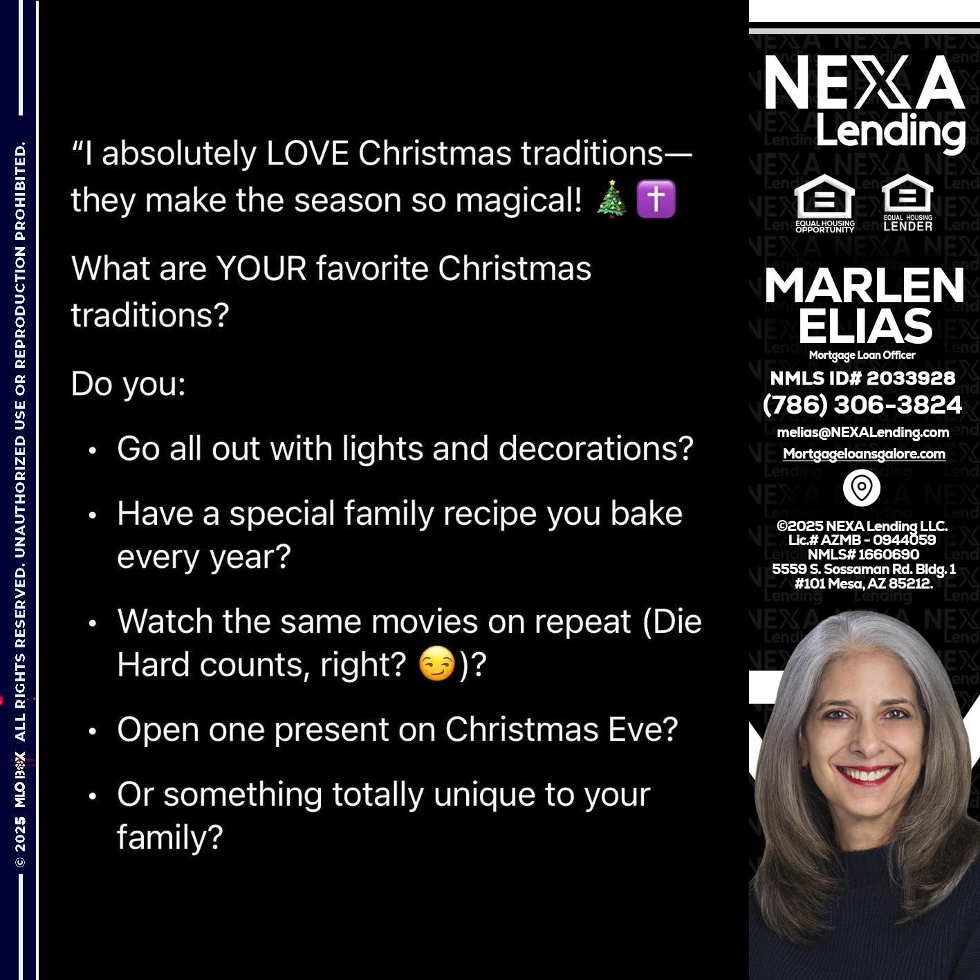 I love christmas - Marlen Elias -Mortgage Loan Officer