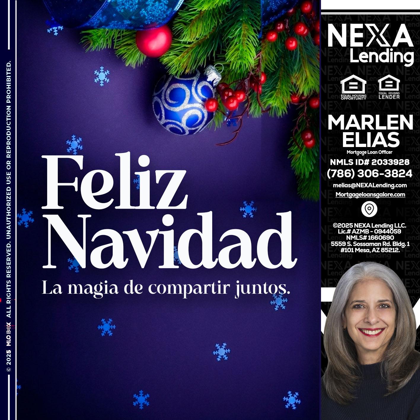 FELIZ NAVIDAD - Marlen Elias -Mortgage Loan Officer