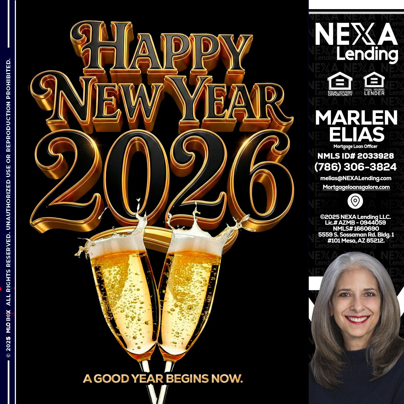 happy new year 2026 - Marlen Elias -Mortgage Loan Officer