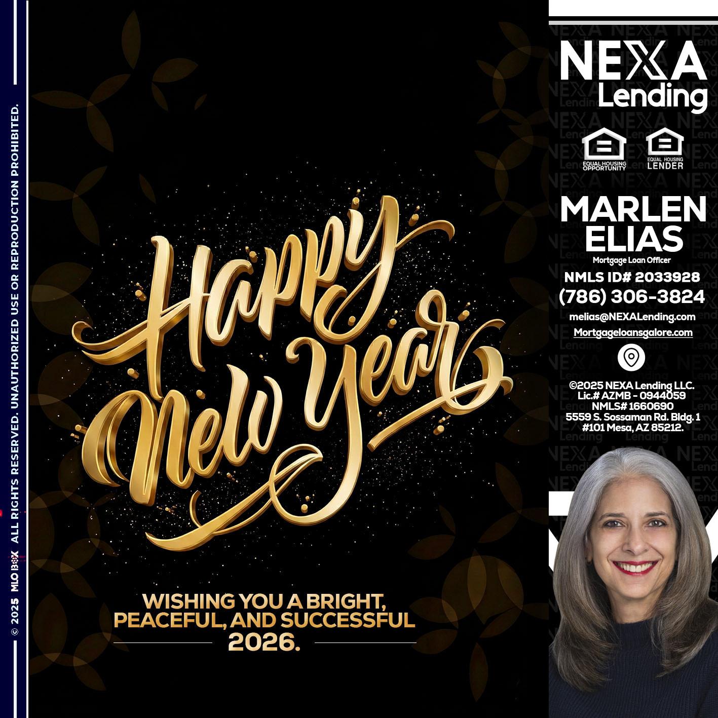 HAPPY NEW YEAR - Marlen Elias -Mortgage Loan Officer
