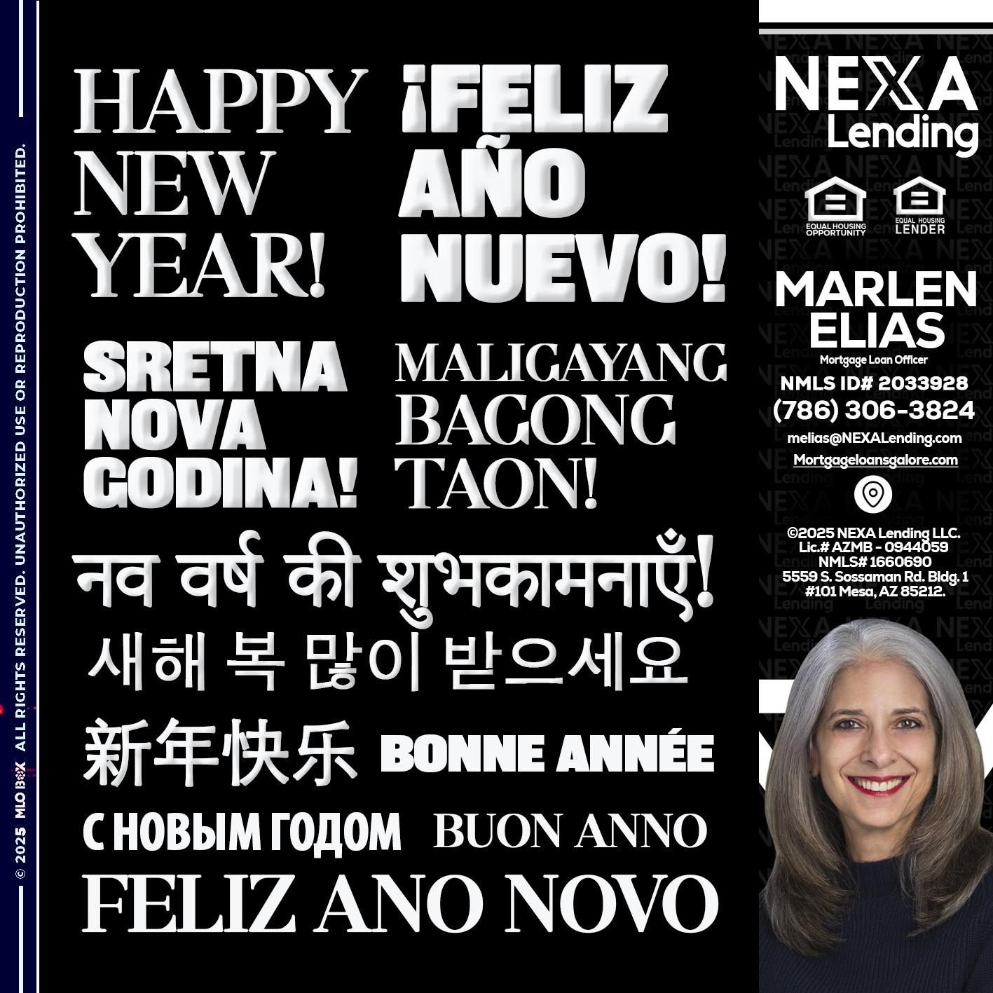 HAPPY NEW YEAR - Marlen Elias -Mortgage Loan Officer