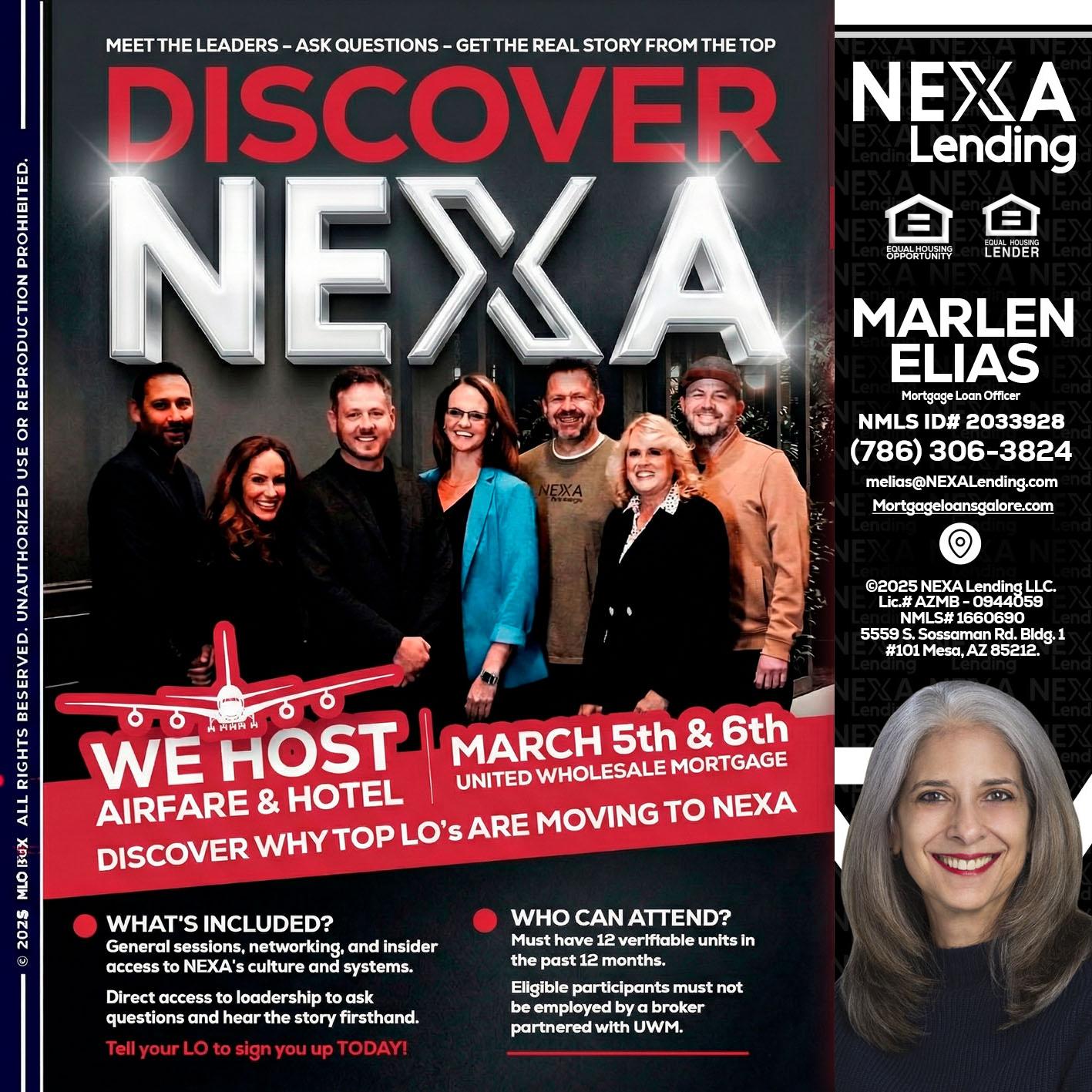 DISCOVER NEXA - Marlen Elias -Mortgage Loan Officer
