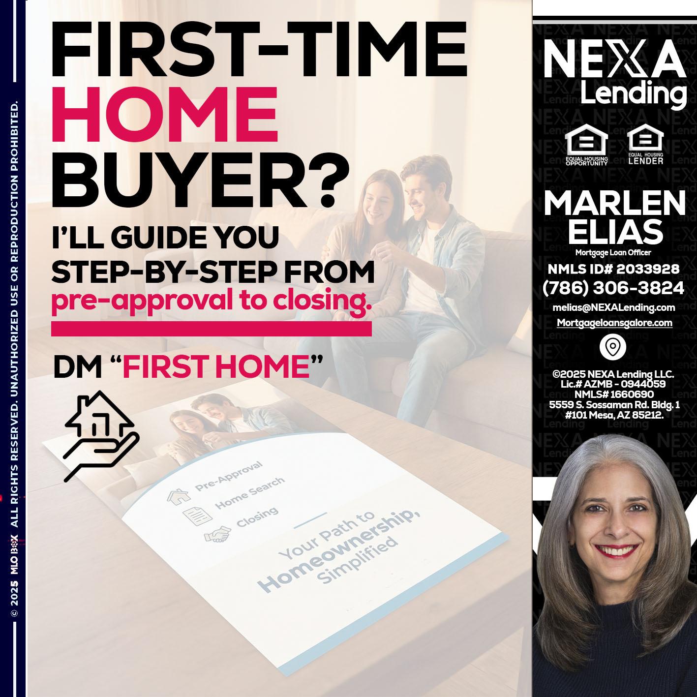 first time home buyer - Marlen Elias -Mortgage Loan Officer