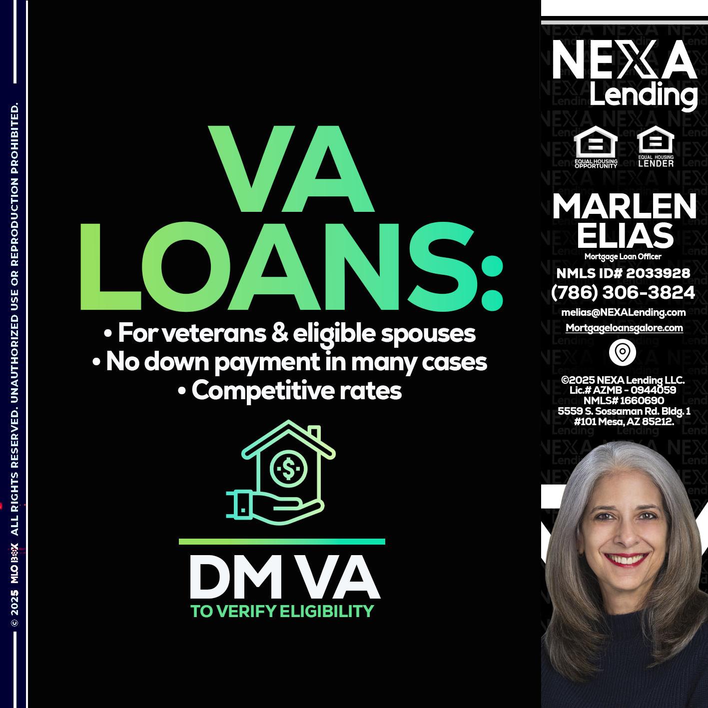 VA LOANS - Marlen Elias -Mortgage Loan Officer