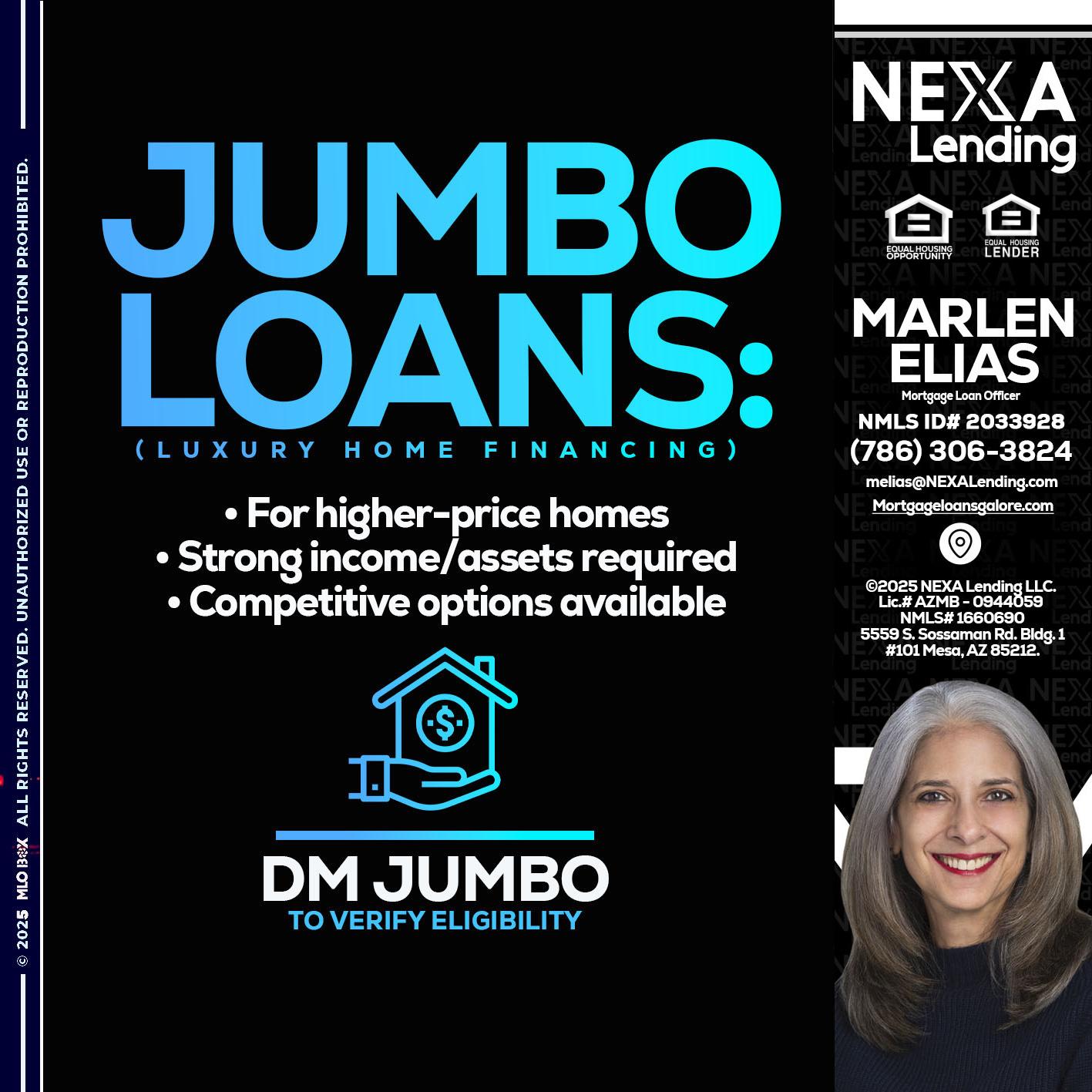 JUMBO LOANS - Marlen Elias -Mortgage Loan Officer