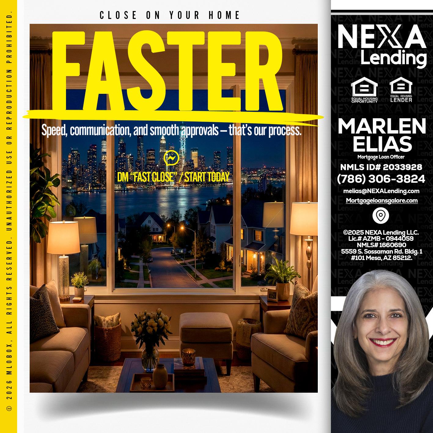 FASTER - Marlen Elias -Mortgage Loan Officer