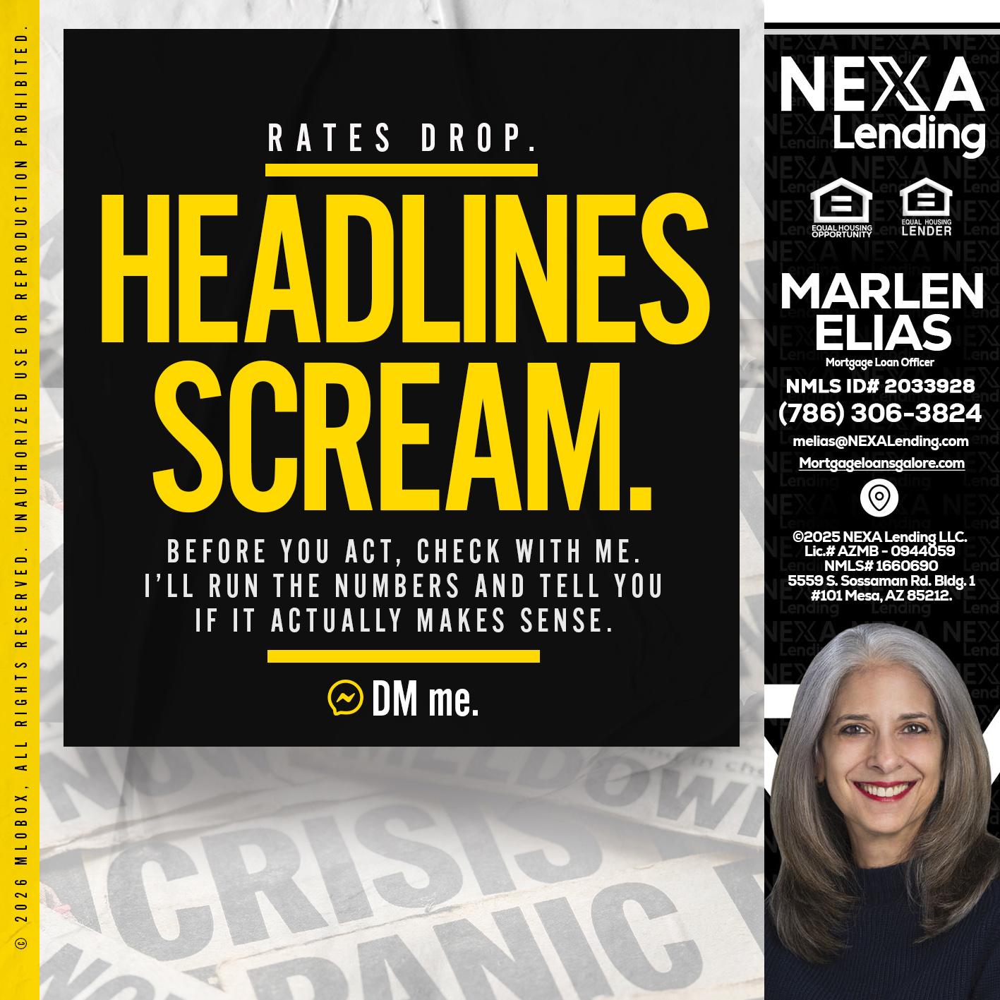 HEADLINES SCREAM - Marlen Elias -Mortgage Loan Officer