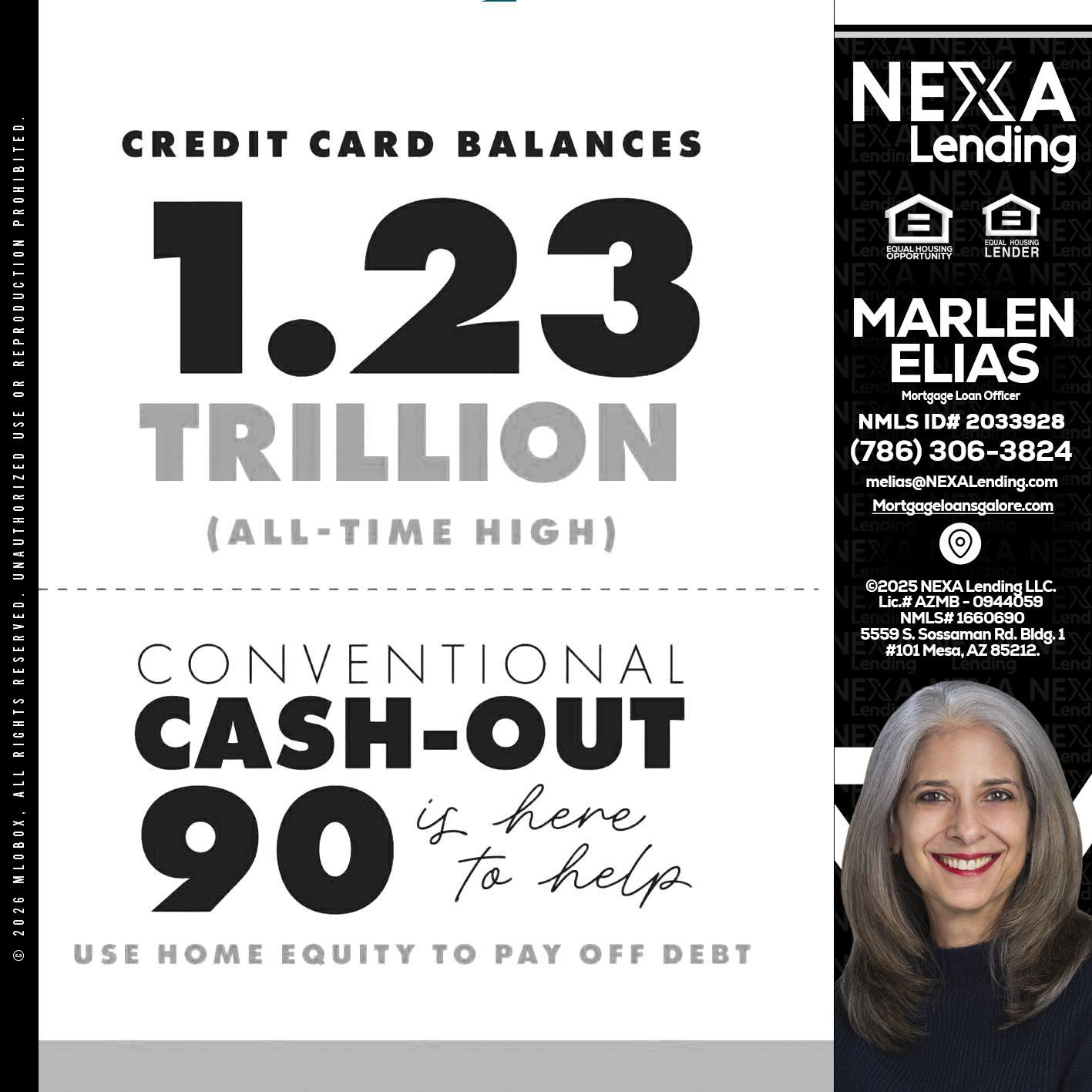 CREDIT CARD BALANCE - Marlen Elias -Mortgage Loan Officer