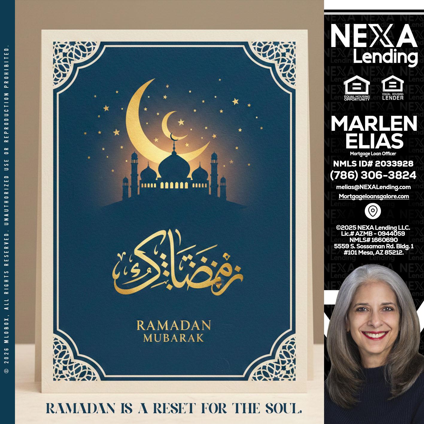HAPPY RAMADAN - Marlen Elias -Mortgage Loan Officer