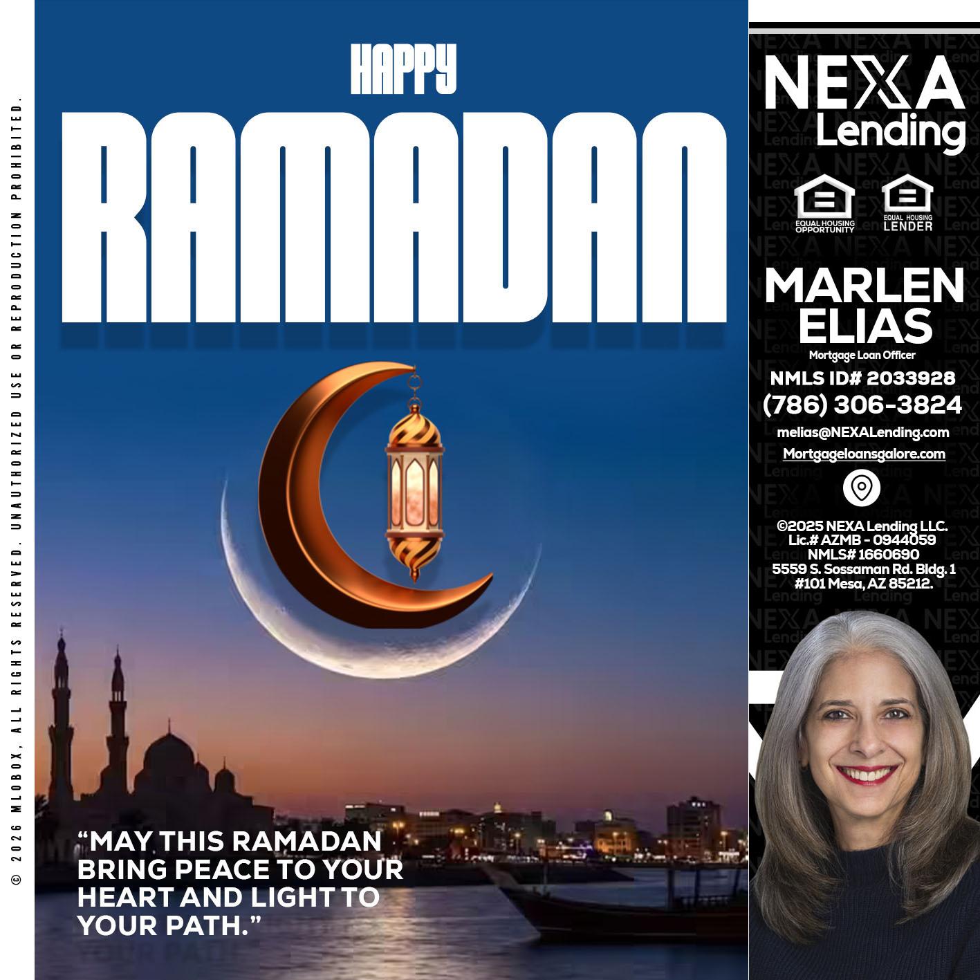 RAMADAN - Marlen Elias -Mortgage Loan Officer