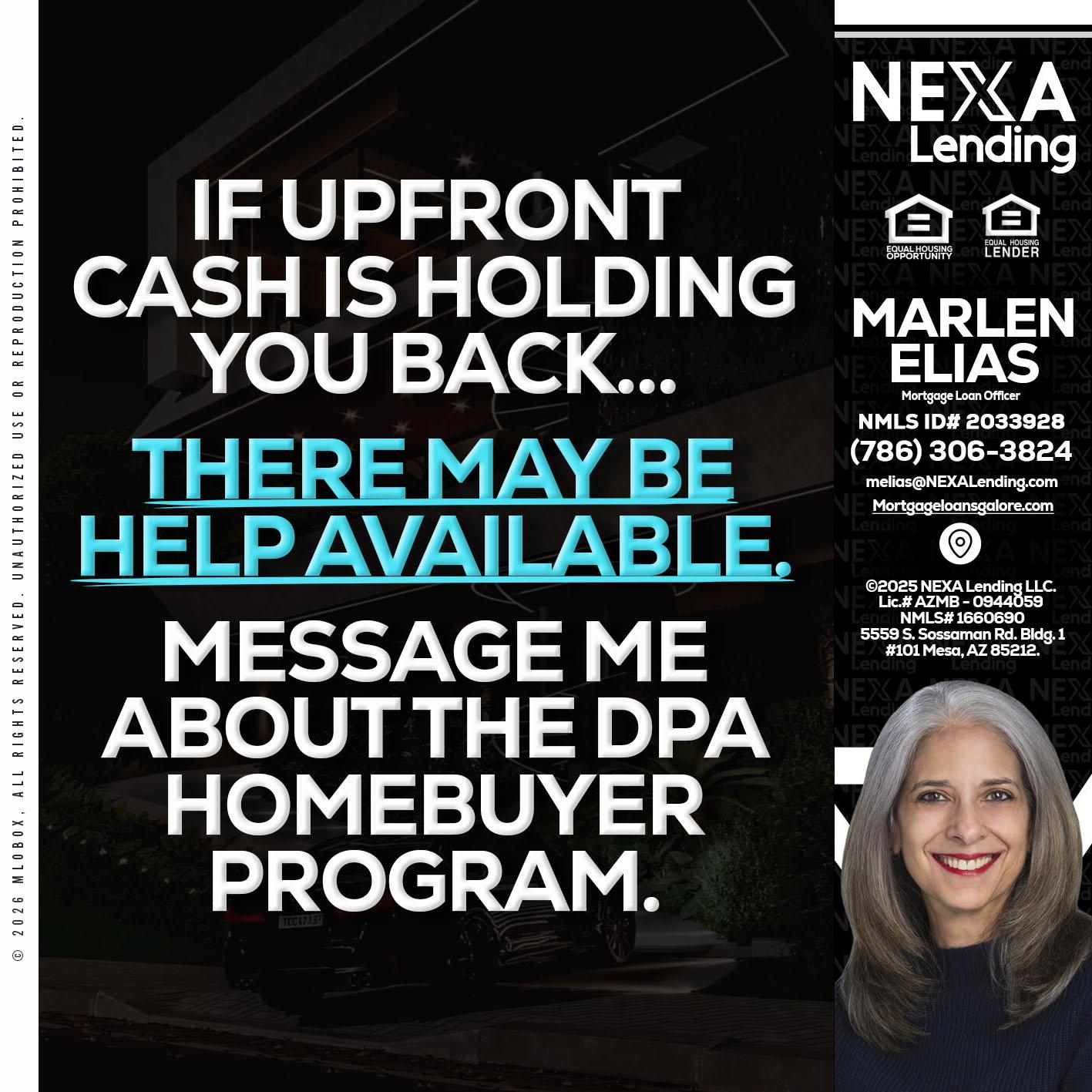 IF UPFRONT - Marlen Elias -Mortgage Loan Officer