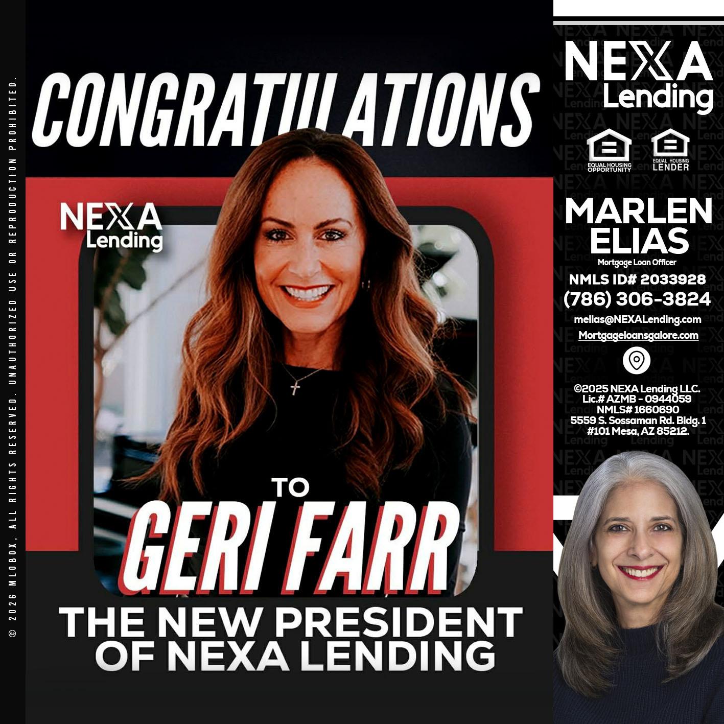 CONGRATULATIONS - Marlen Elias -Mortgage Loan Officer