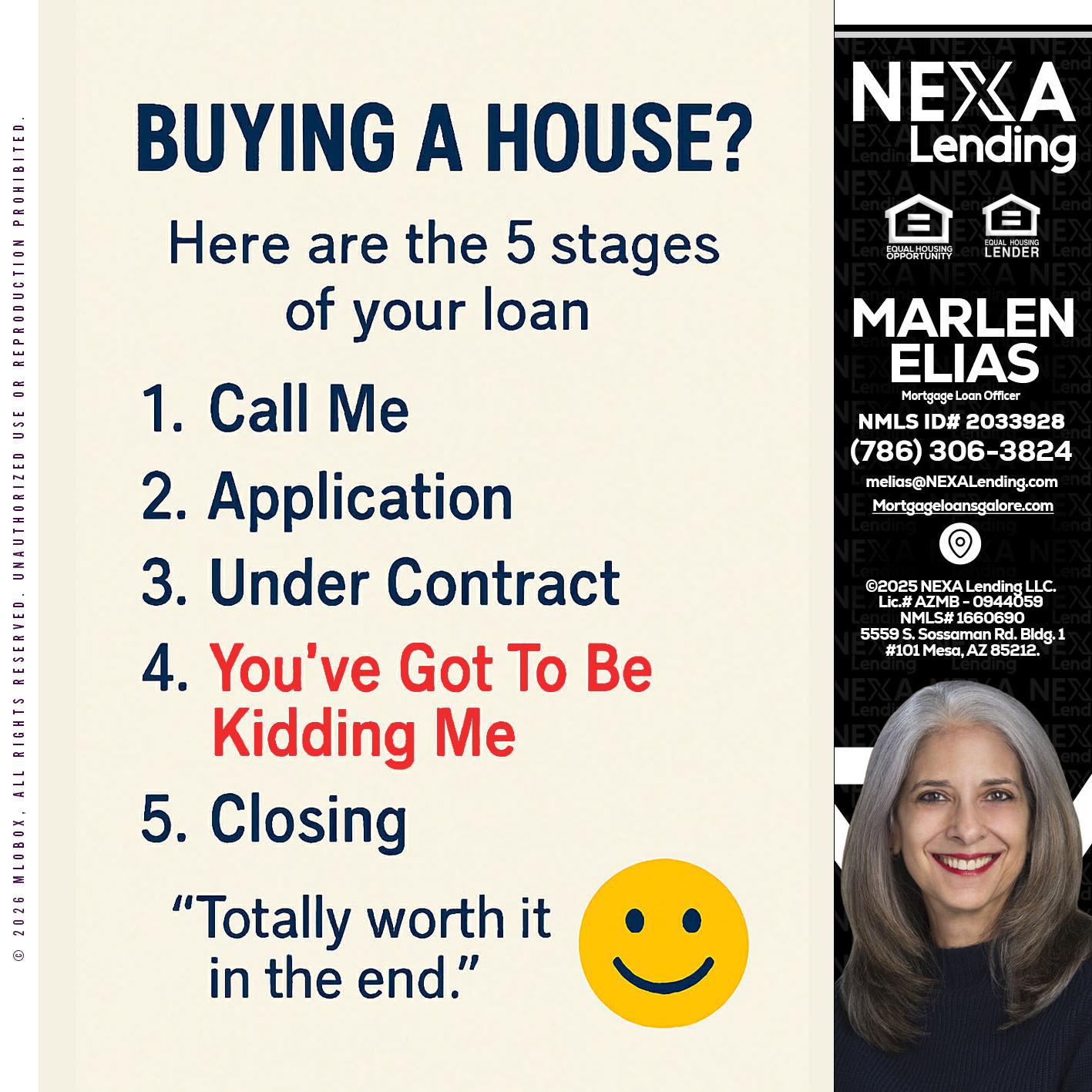 BUYING A HOUSE - Marlen Elias -Mortgage Loan Officer