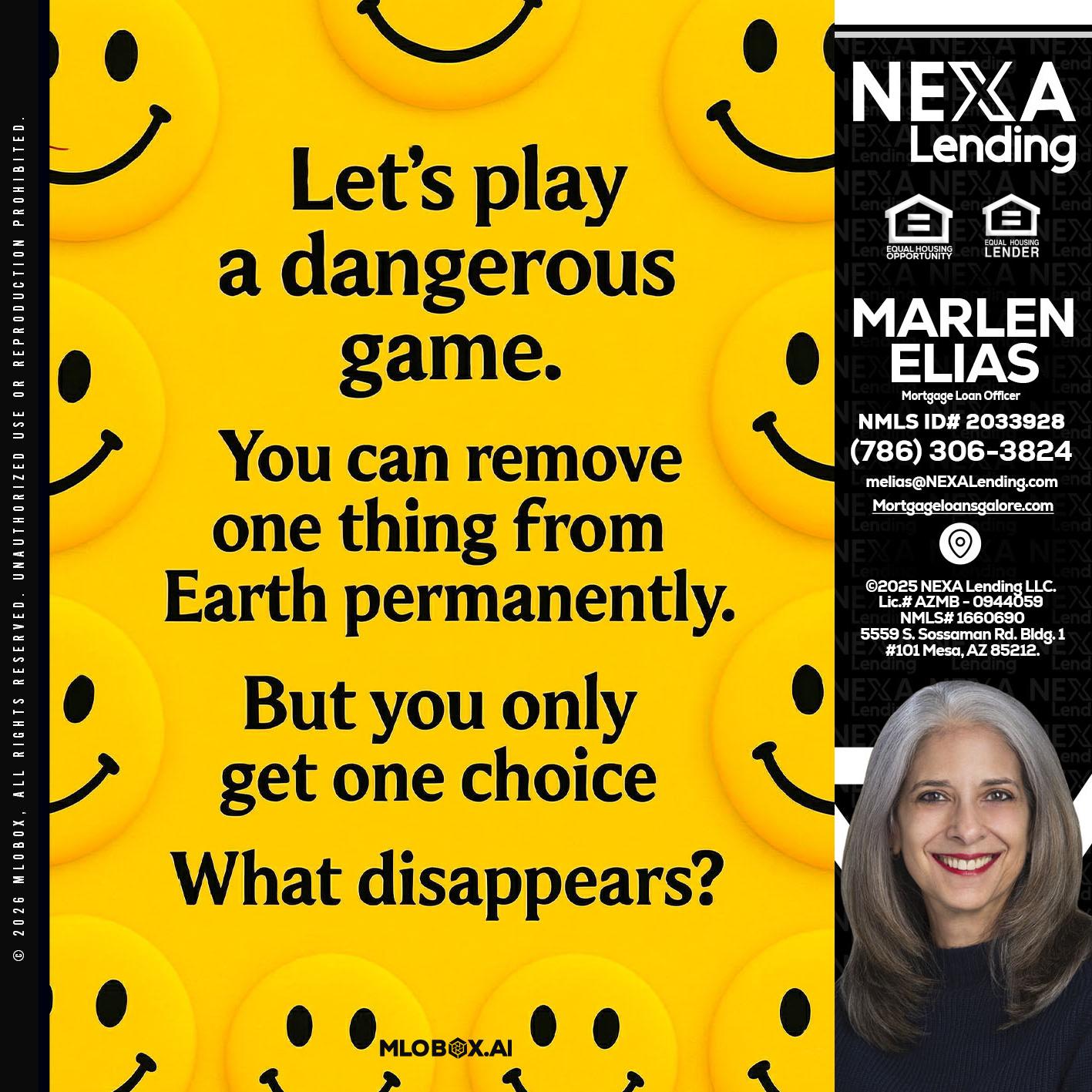 LETS PLAY - Marlen Elias -Mortgage Loan Officer