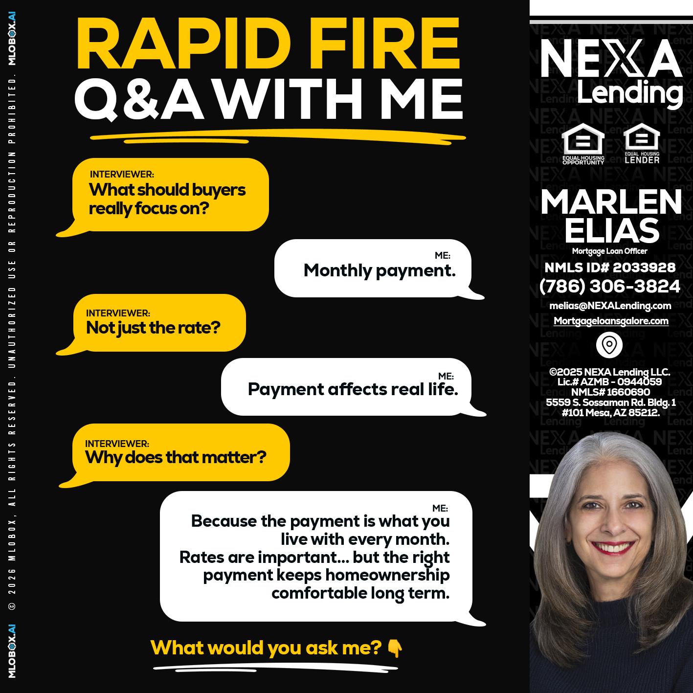 RAPID FIRE Q&A - Marlen Elias -Mortgage Loan Officer