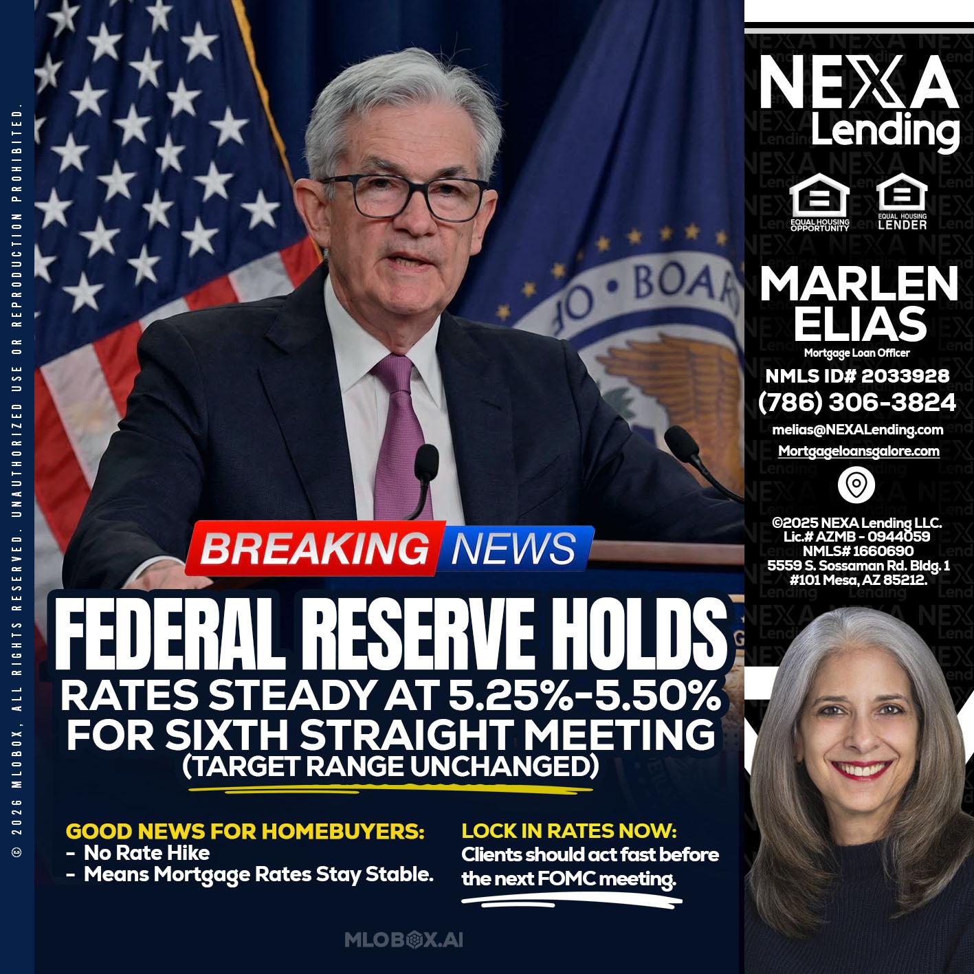 federal reserve - Marlen Elias -Mortgage Loan Officer