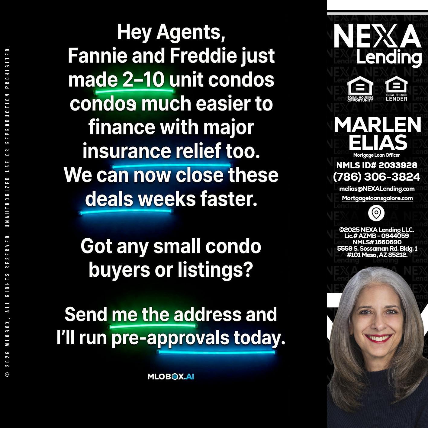 HEY AGENTS - Marlen Elias -Mortgage Loan Officer