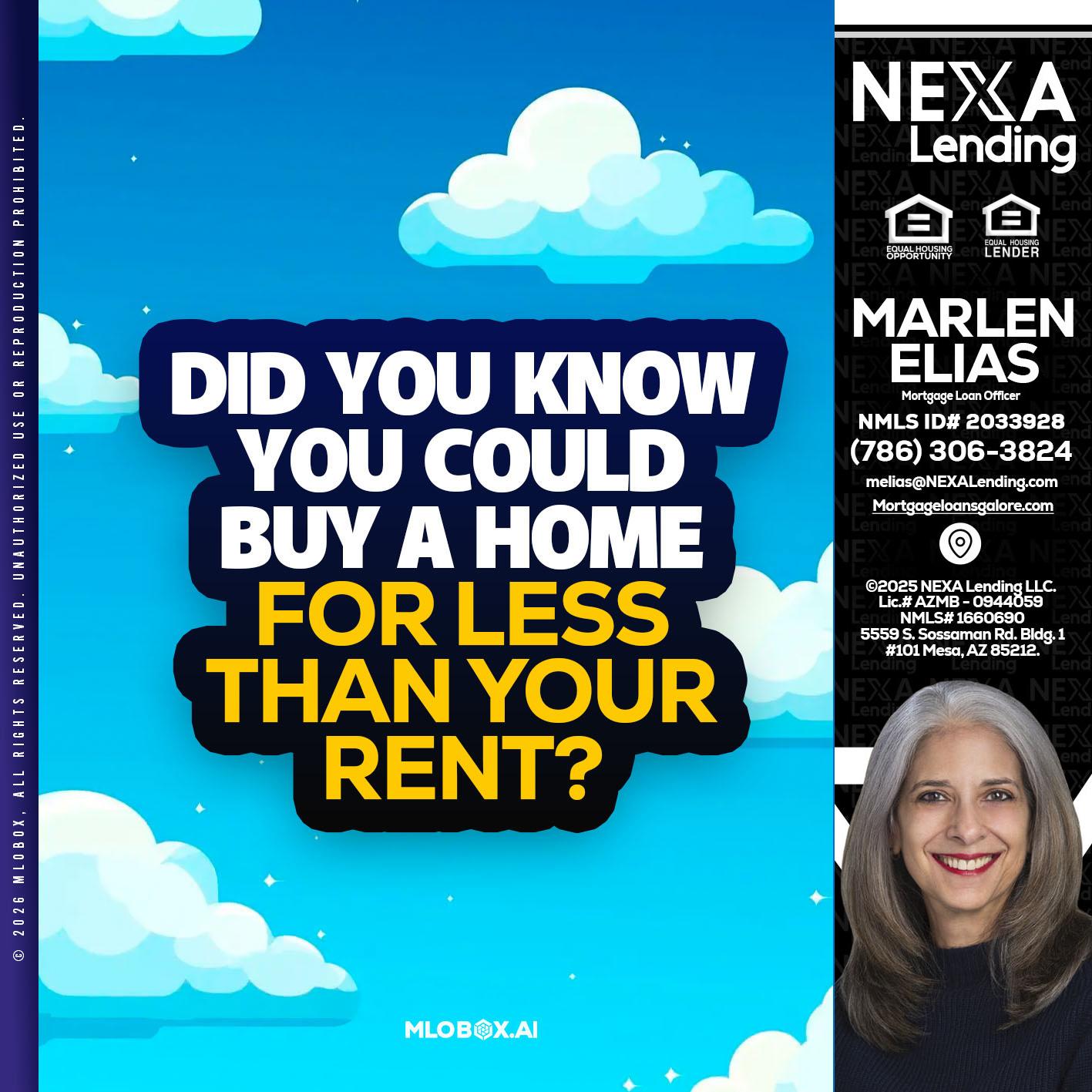 DID YOU KNOW - Marlen Elias -Mortgage Loan Officer