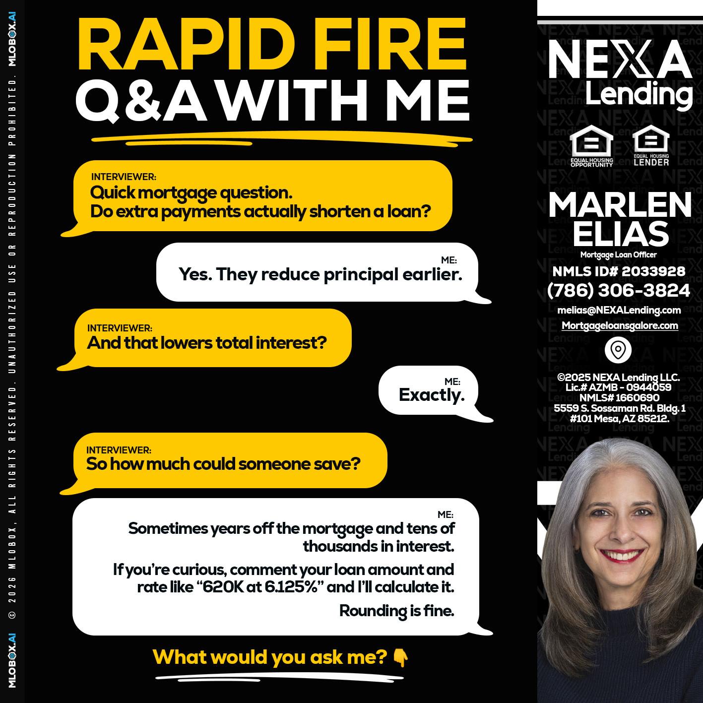 RAPID FIRE QA - Marlen Elias -Mortgage Loan Officer