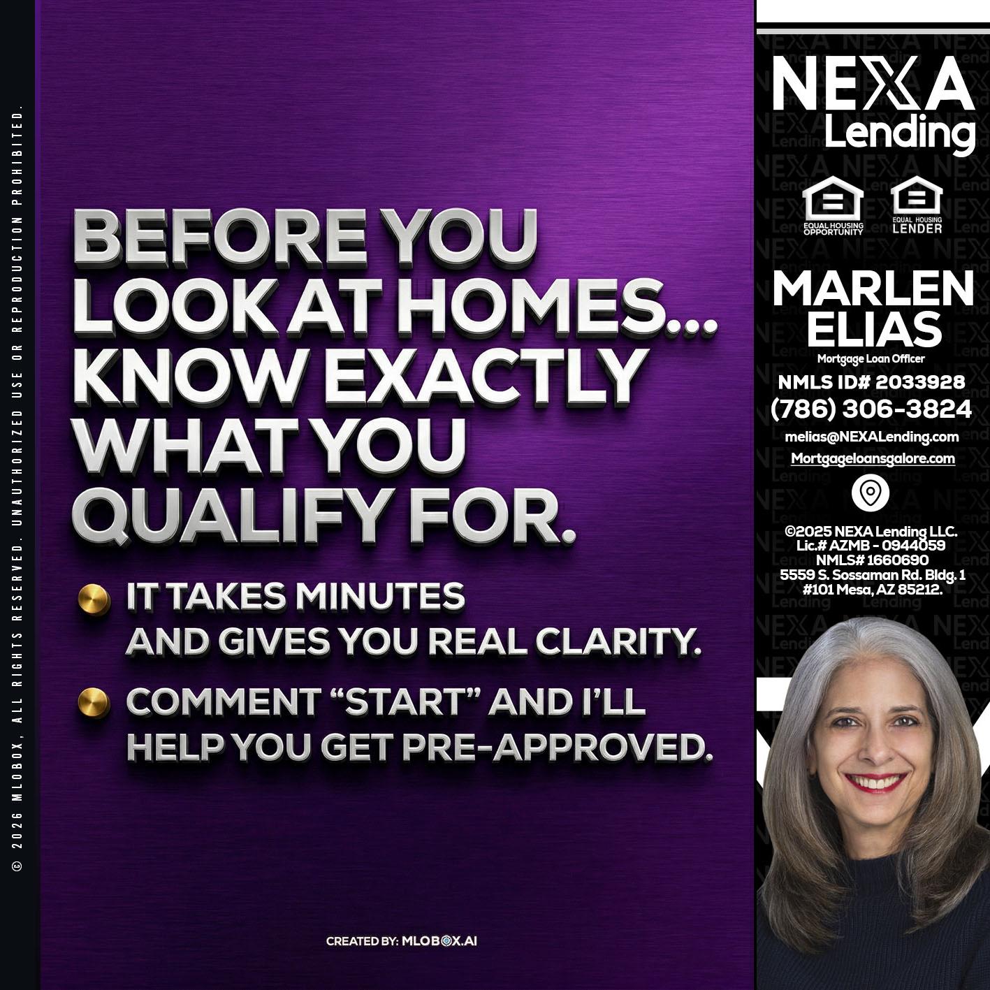 BEFORE YOU - Marlen Elias -Mortgage Loan Officer