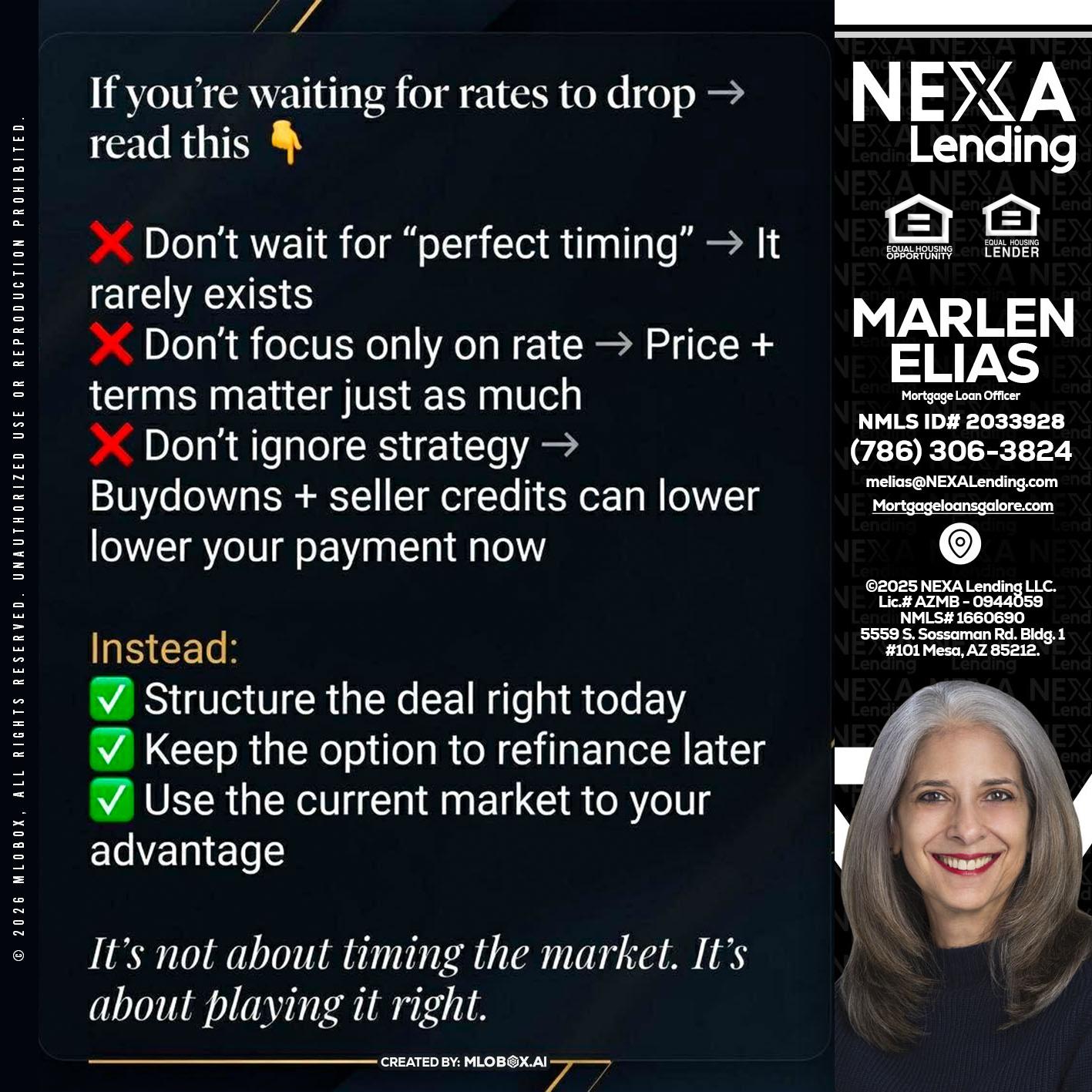 IF YOU ARE - Marlen Elias -Mortgage Loan Officer