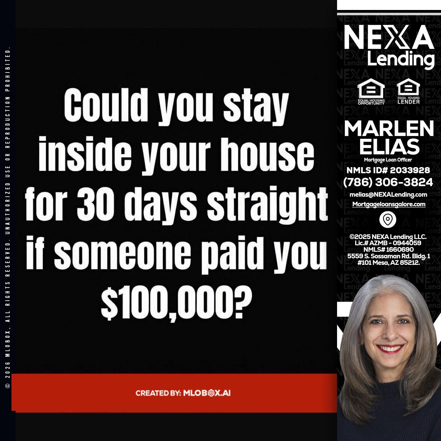 COULD YOU STAY - Marlen Elias -Mortgage Loan Officer