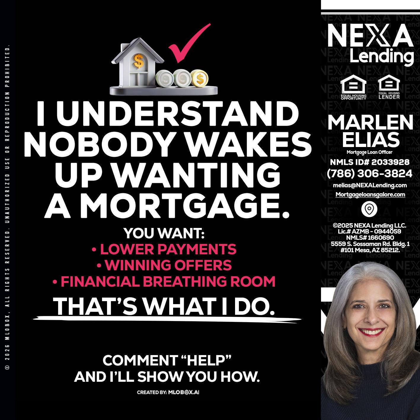 I UNDERSTAND - Marlen Elias -Mortgage Loan Officer