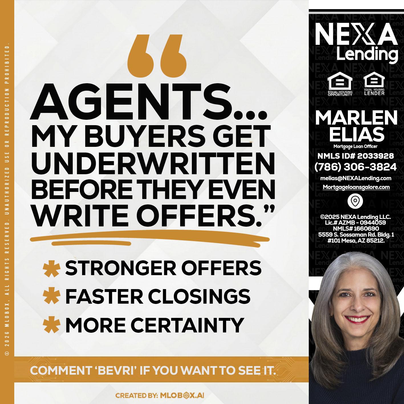 agents - Marlen Elias -Mortgage Loan Officer