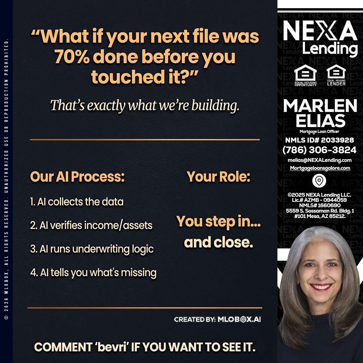 WHAT IF YOUR - Marlen Elias -Mortgage Loan Officer