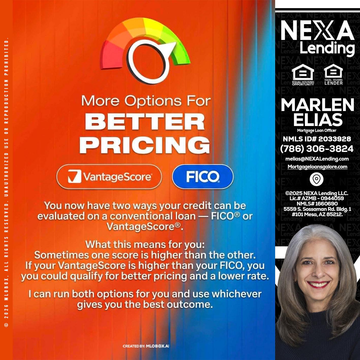 BETTER PRICING - Marlen Elias -Mortgage Loan Officer