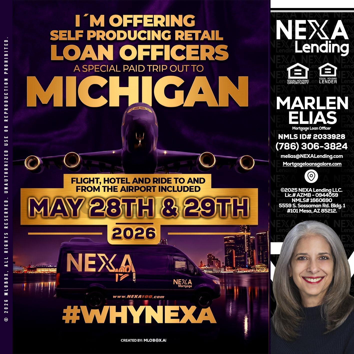 MICHIGAN - Marlen Elias -Mortgage Loan Officer