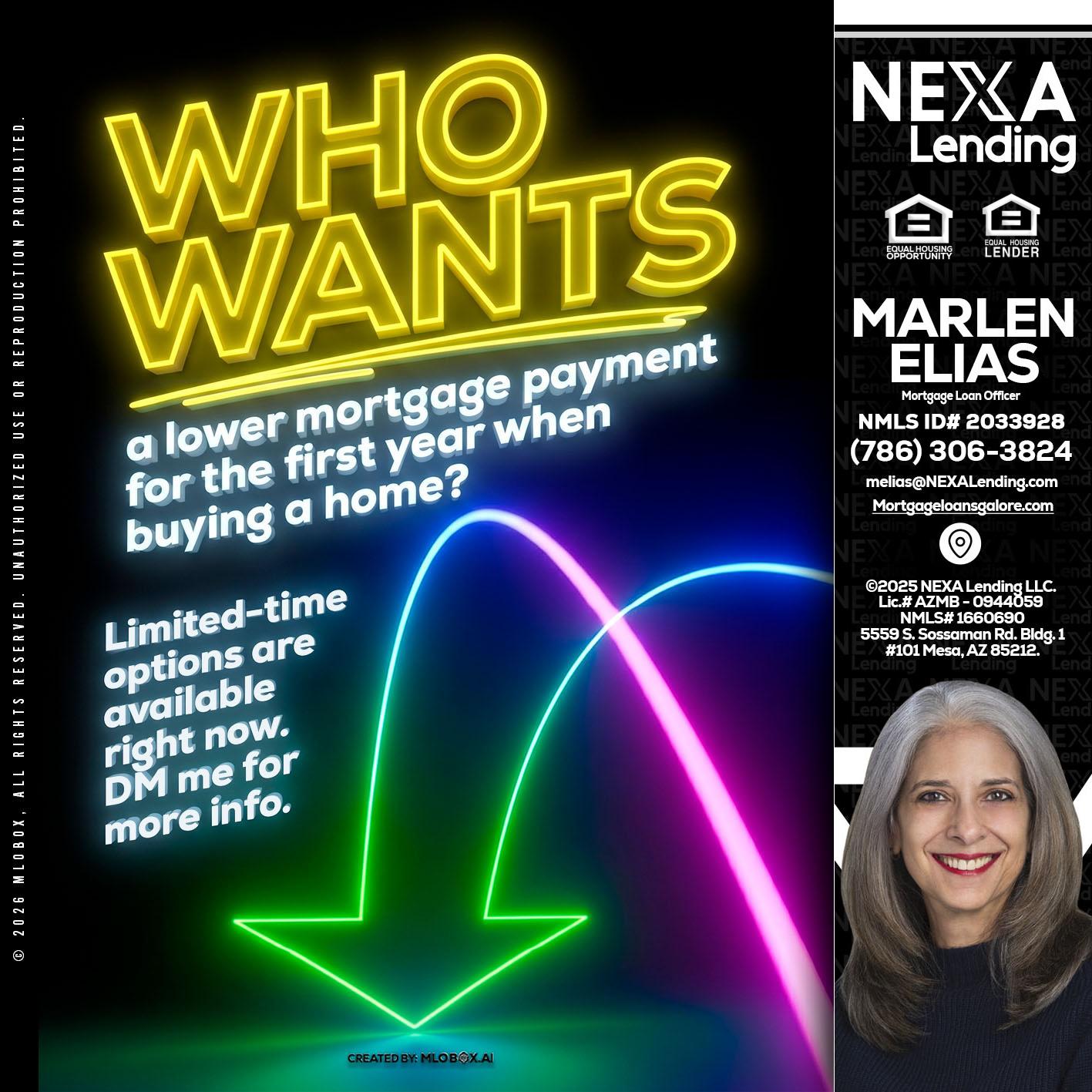 WHO WANTS - Marlen Elias -Mortgage Loan Officer