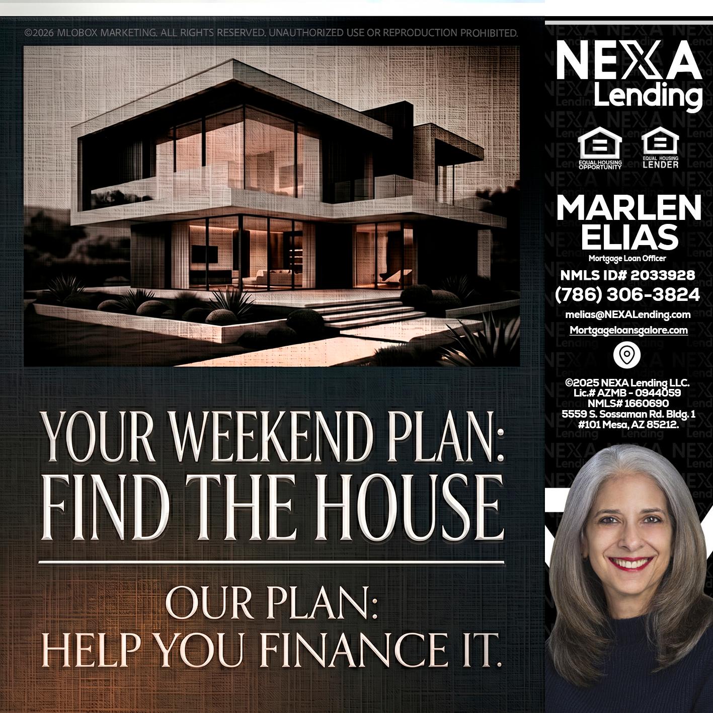 YOUR WEEKEND PLAN - Marlen Elias -Mortgage Loan Officer