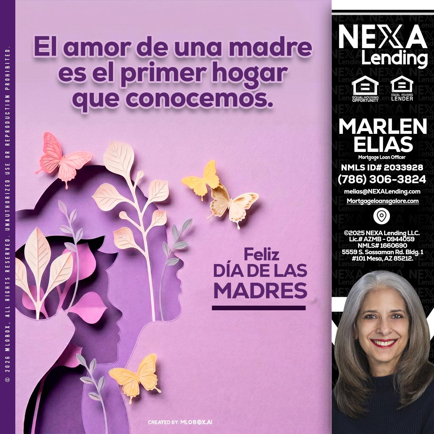el amor de una madre - Marlen Elias -Mortgage Loan Officer