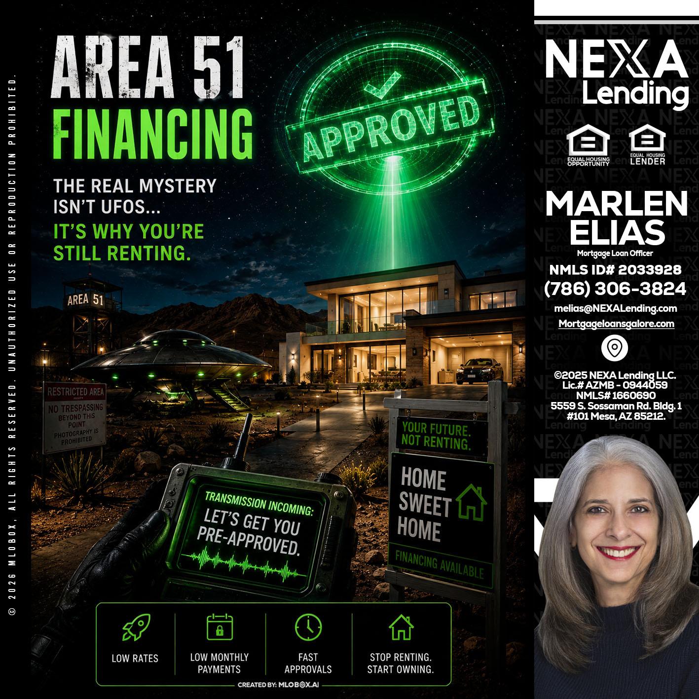 AREA 51 - Marlen Elias -Mortgage Loan Officer