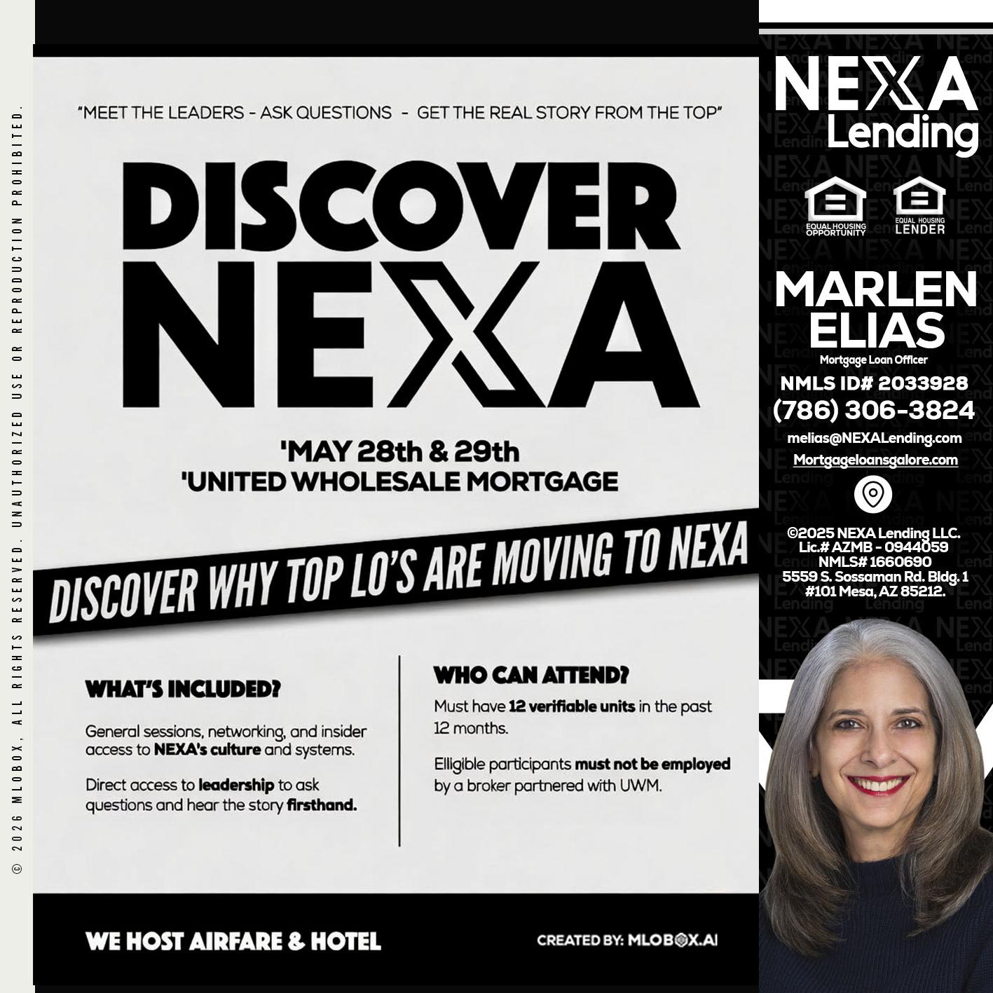 DISCOVER NEXA - Marlen Elias -Mortgage Loan Officer