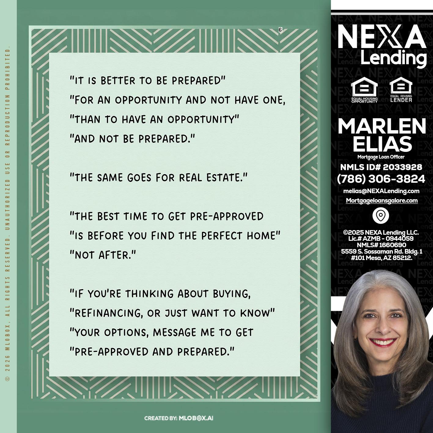 its better - Marlen Elias -Mortgage Loan Officer