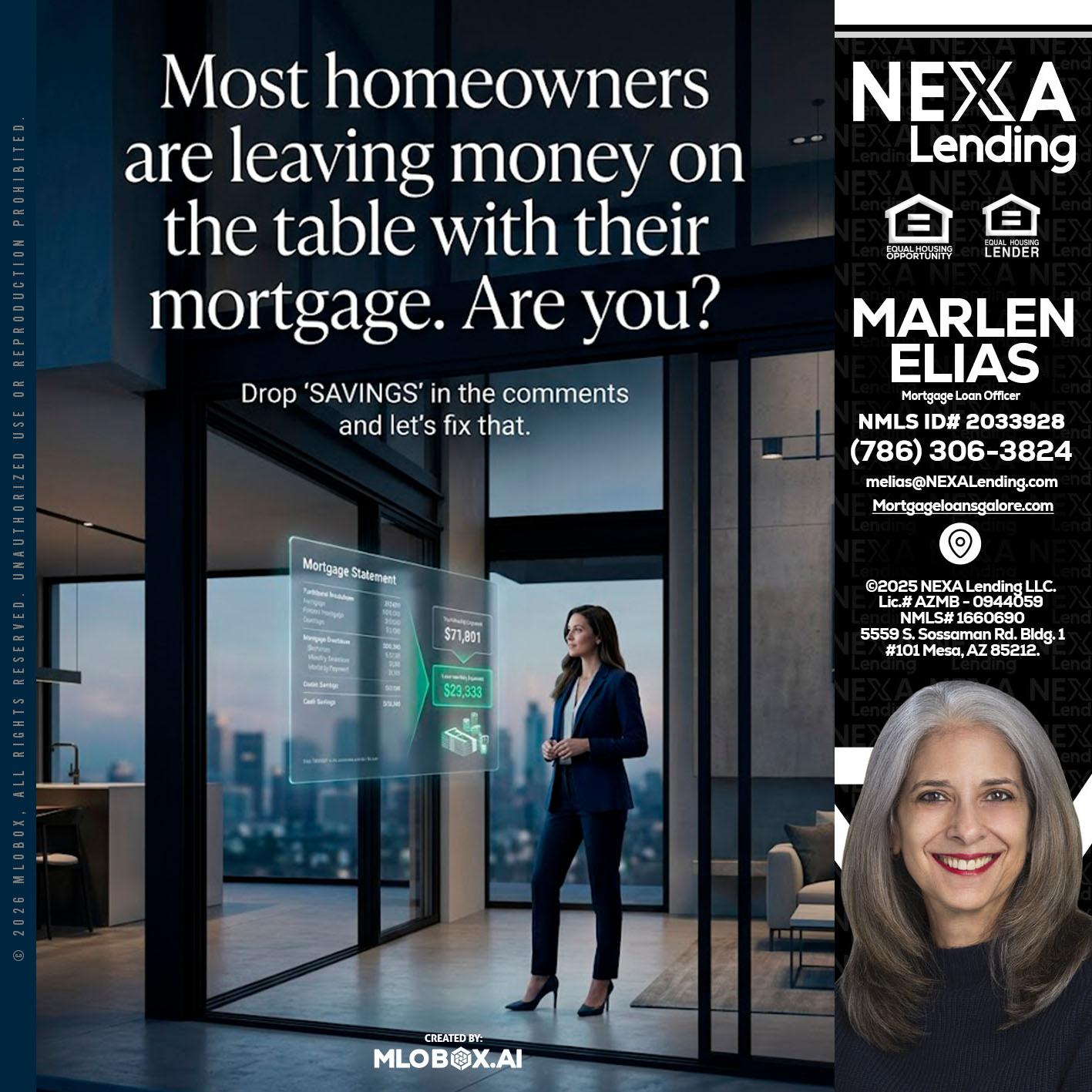 MOST OWNERS - Marlen Elias -Mortgage Loan Officer